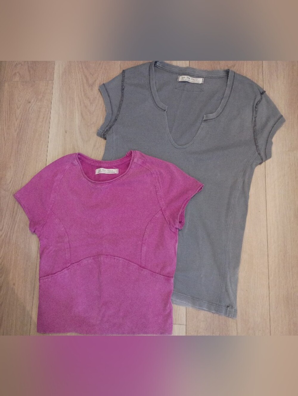 We The Free Pair of Cap Sleeve Tees S